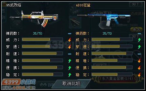 生死狙击烈焰95式与狂鲨之对比