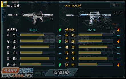 生死狙击纪念版M4A1VSM4A1荣耀