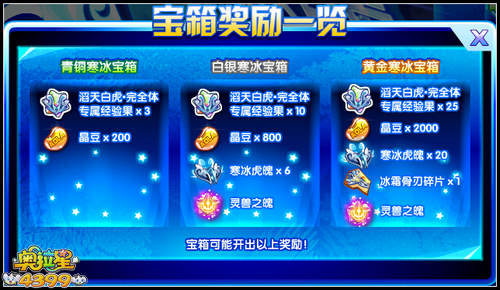 奥拉星霜寒之力 滔天白虎完全体来袭