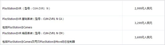 PSVR预约产品