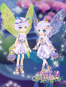 小花仙月暮霞光套装