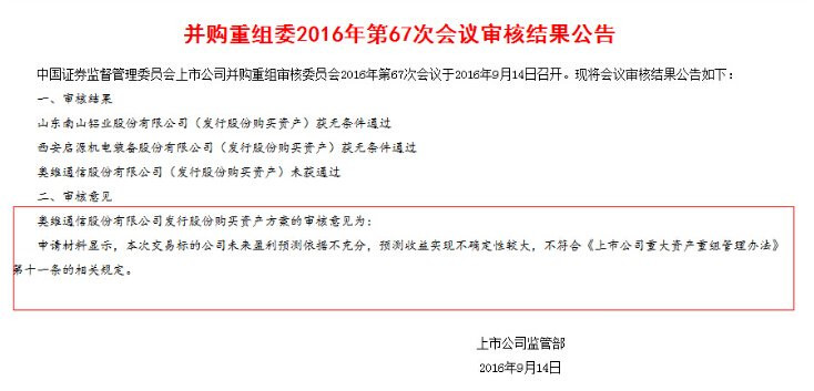 奥维通信并购雪鲤鱼未过审