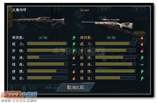 生死狙击Scout和炎魔咆哮武器对比