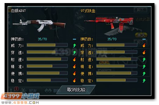 生死狙击白银AK47和97式铁血对比