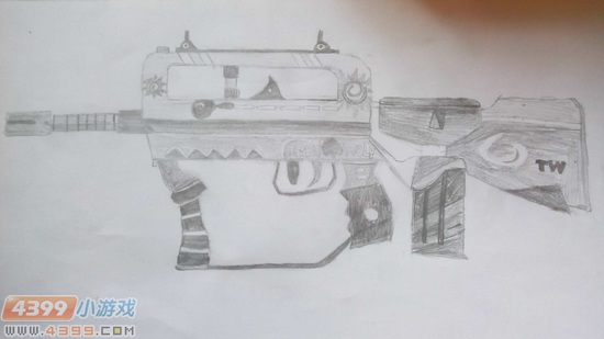 生死狙击玩家手绘-FAMAS-R改编