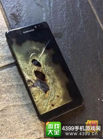 三星note7爆炸照片