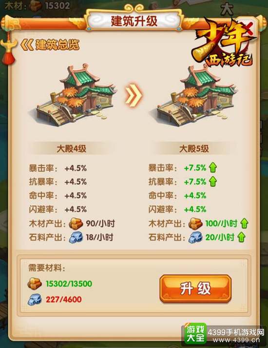 少年西游记大殿升级