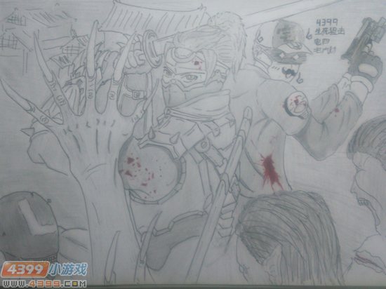 生死狙击玩家手绘-隐藏的作者