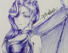 造梦西游4圆珠笔画·千年蝠妖