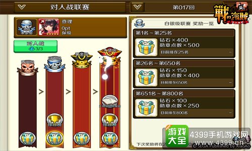 战之海贼战斗排位