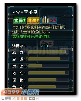 生死狙击AWM天狼星解析
