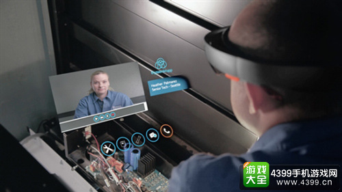 蒂森克虏伯公司员工利用hololens检修电梯