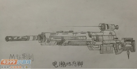 生死狙击玩家手绘-M96影刺手绘