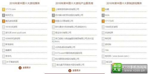 游戏十强