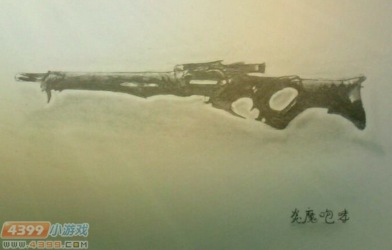 生死狙击玩家手绘-威严的炎魔咆哮