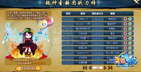 奥奇传说超神圣骑团强化之路升级