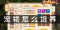 梦幻诛仙手游宠物怎么培养 宠物流派DIY