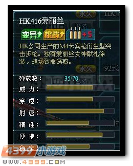 生死狙击HK416爱丽丝解析