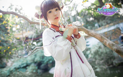 奇迹暖暖玩家COS汤圆套装 萌萌哒汤圆妹