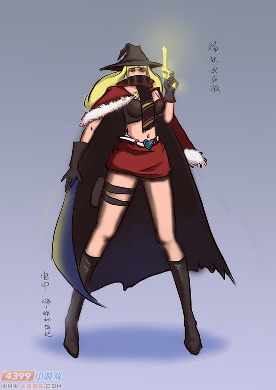 生死狙击玩家手绘-女巫版瑞秋