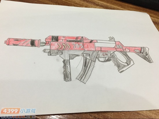 生死狙击玩家手绘-热血疾风MP5