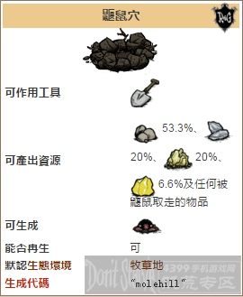 饥荒手机版鼴鼠穴