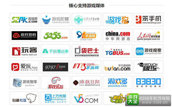  2016年度中国游戏产业年会合作媒体