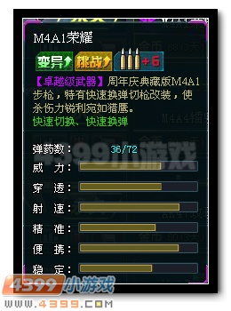 生死狙击M4A1荣耀解析