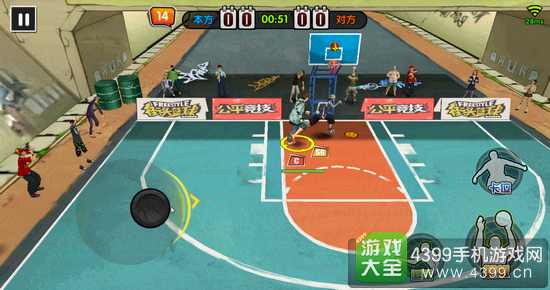 街头篮球手游中锋C怎么卡位