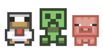 我的世界像素画 Minecraft同人图头像片欣赏
