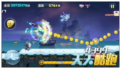 天天酷跑圣麒麟配觉醒音速小飞经典模式1:5000组合