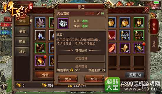 传奇世界手游新手攻略