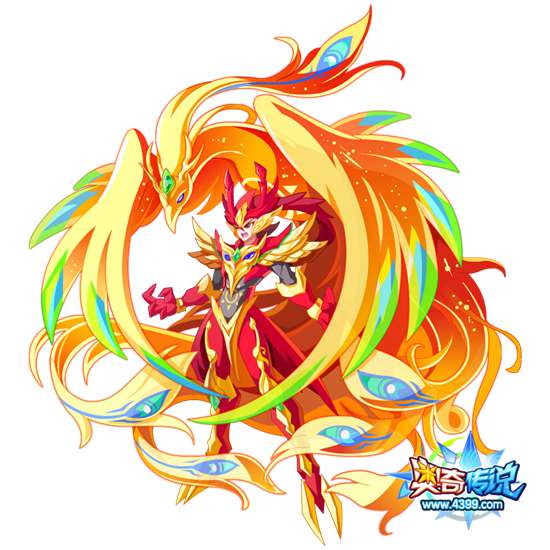 奥奇传说涅槃天焰凤凰高清大图，奥奇传说涅槃天焰凤凰图片