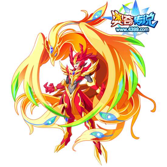 奥奇传说涅槃天焰凤凰高清大图，奥奇传说涅槃天焰凤凰图片
