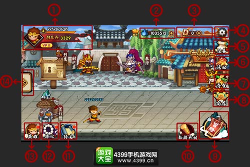 造梦西游外传功能介绍 造梦西游外传游戏主界面解析