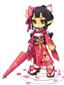洛克王国樱花少女套装