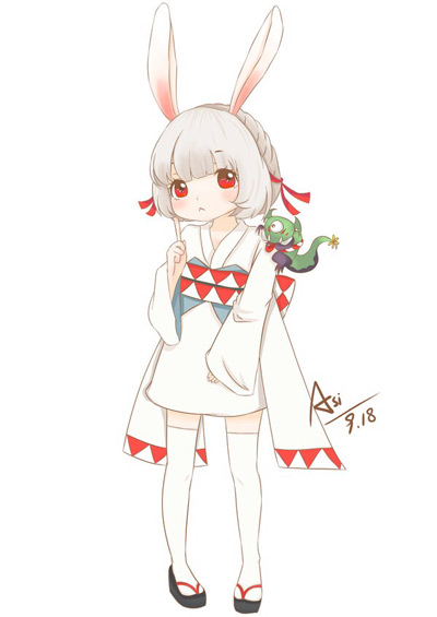 阴阳师山兔图