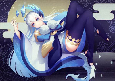 阴阳师雪女图