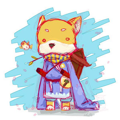 阴阳师犬神图