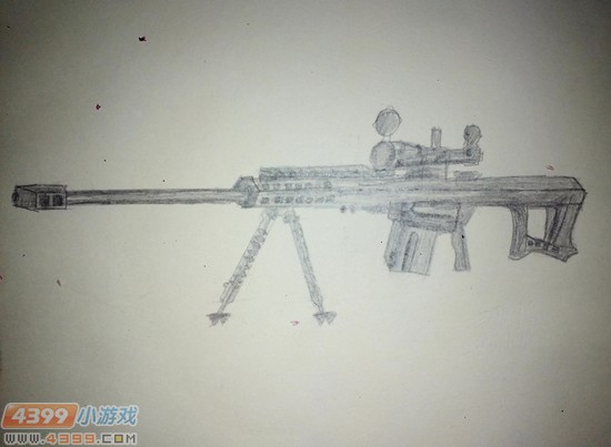 生死狙击玩家手绘-巴雷特M107
