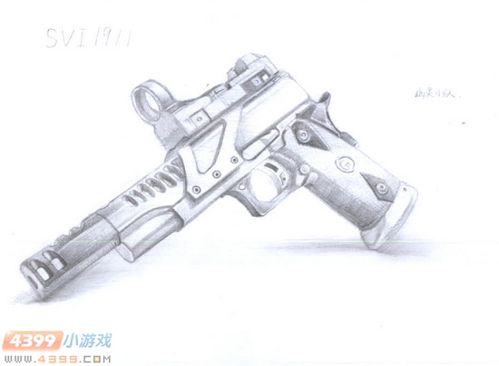 生死狙击玩家手绘-SVI1911