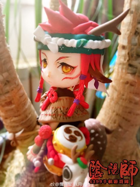 阴阳师盆栽里的小鹿男 粘土人偶欣赏