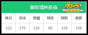 奥拉星御星璃种族值解析