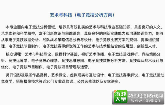 电竞专业