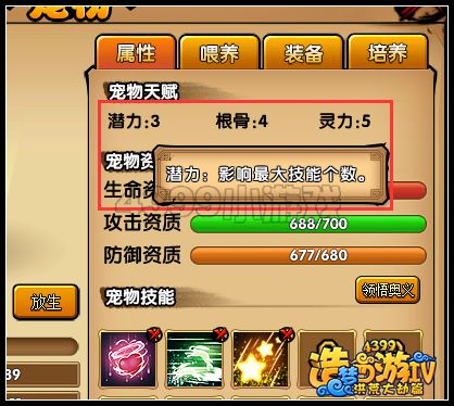 洪荒大劫篇宠物的潜力有什么影响 潜力有什么用