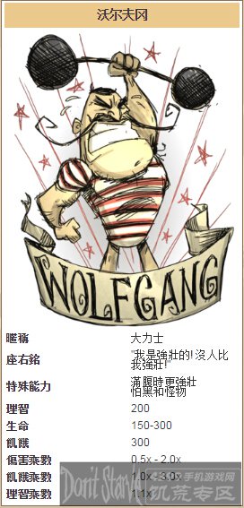 饥荒手机版沃尔夫冈