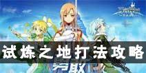 刀剑神域黑衣剑士试炼之地怎么打 高星打法攻略