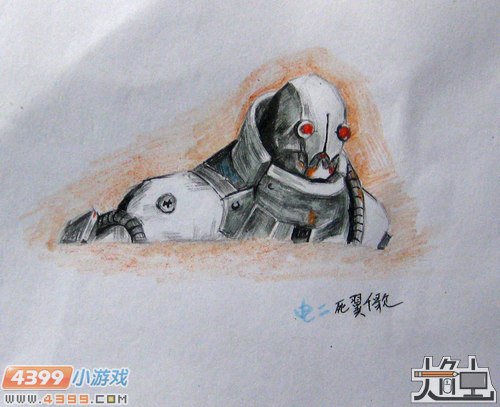 生死狙击玩家手绘-铁甲体