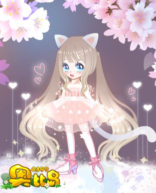奥比岛奥比秀可爱猫少女
