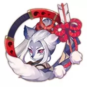 阴阳师白狼头像框